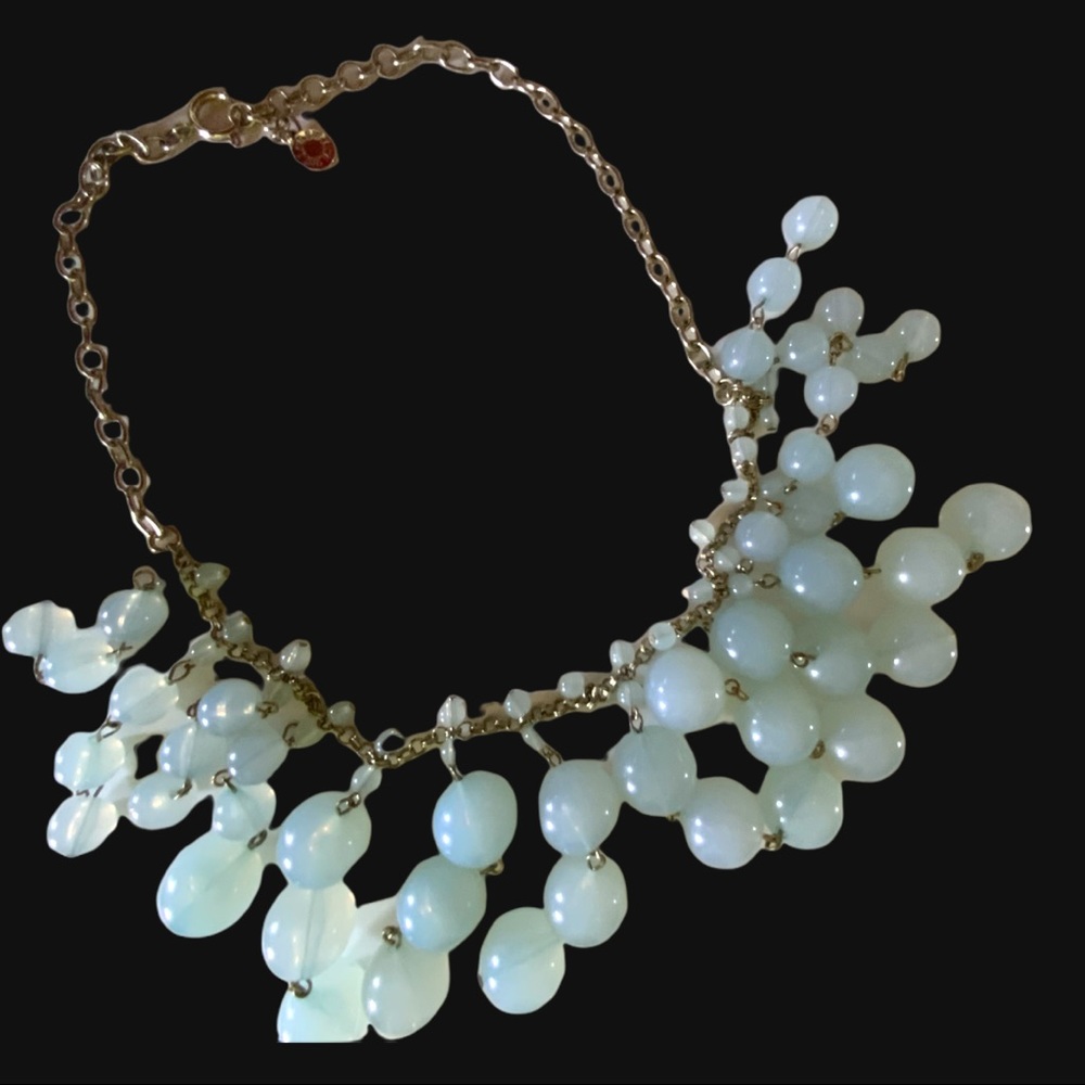 J CREW LIGHT MINT BUBBLE NECKLACE